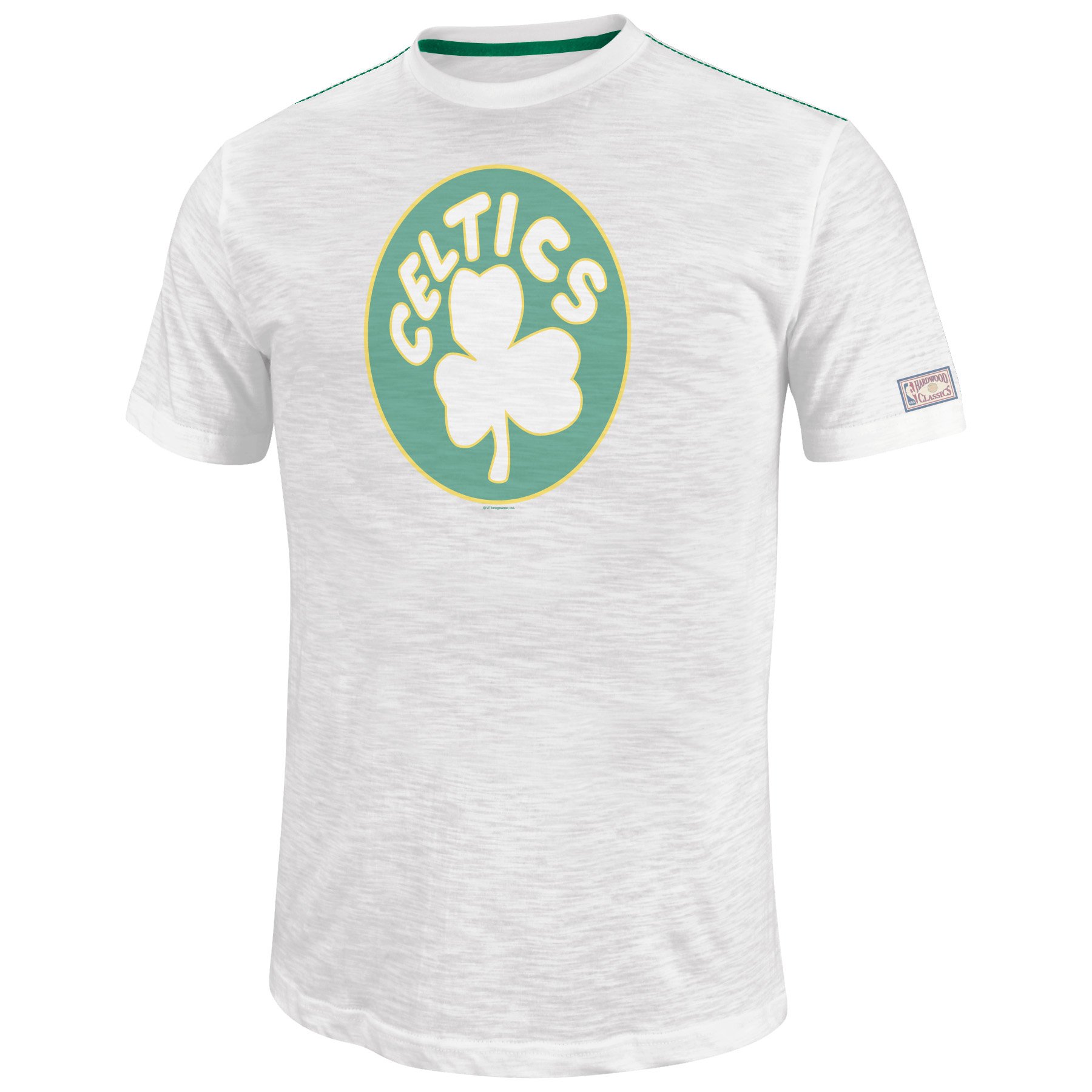 NBA Mens Boston Celtics Post Up Short Sleeve Crew Neck Slub Tee By Majestic