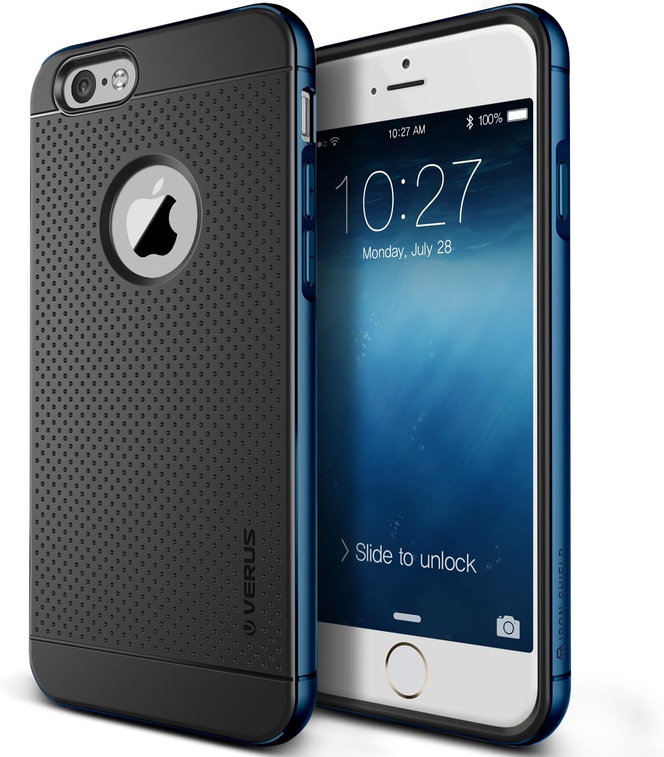 iPhone 6 Plus Case, Verus [Iron Shield][Monaco Blue] - [Aluminum Frame][Heavy Duty][Drop Protection][Slim Fit] - For Apple iPhone 6 Plus 5.5" Devices Only