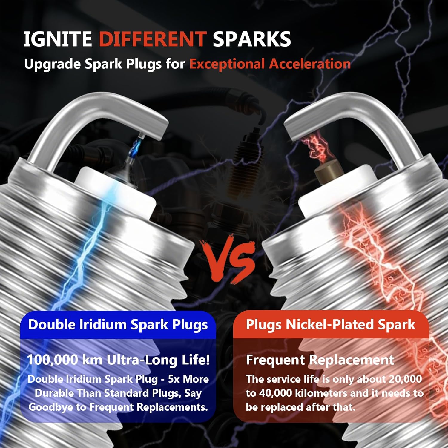 UF549 ignition coil pack & 9029 Double Iridium Spark Plug Compatible with 2007 2008 2009 2010 2011 2012 NISSAN Altima Versa Sentra Cube Rogue Frontier &2013 2014 2015 Infiniti M56 FX50 QX60 QX70
