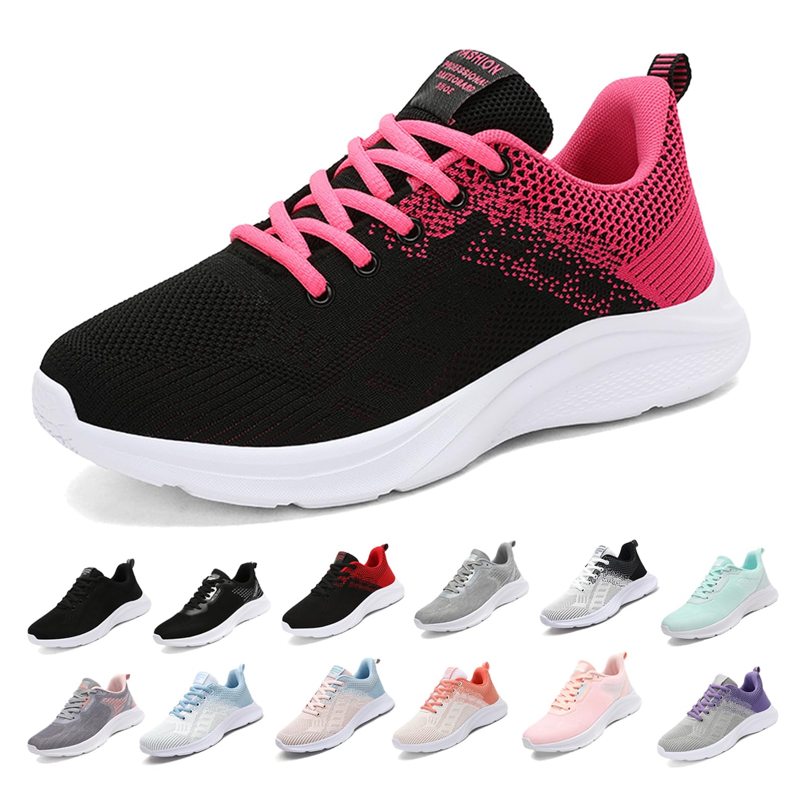 MIDQCGL Uomo Donna Scarpe Sportive Donna Scarpe da Ginnastica Corsa Sportive Fitness Running Sneakers Scarpe Basse Casual Walking Trainers 35-45EU