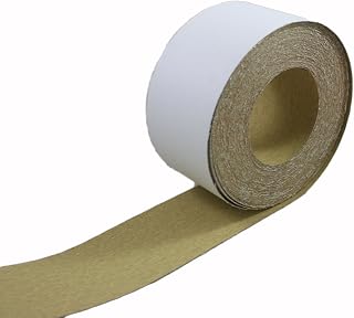 ABN Adhesive Sticky Back 180-Grit Sandpaper Roll 2-3/4in x 20 Yards Aluminum Oxide Golden Yellow Longboard Dura PSA