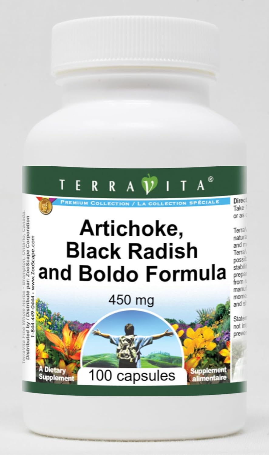 Artichoke, Black Radish and Boldo Formula - 450 mg (100 Capsules, ZIN: 512136) - 3 Pack