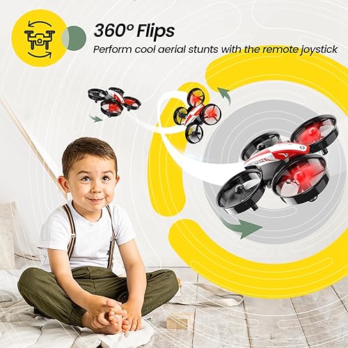 Miniatura 5 de Holy Stone HS210 Mini Drone Nano cuadricóptero a control remoto, el mejor drone para niños, niñas y principiantes, helicóptero a control remoto,