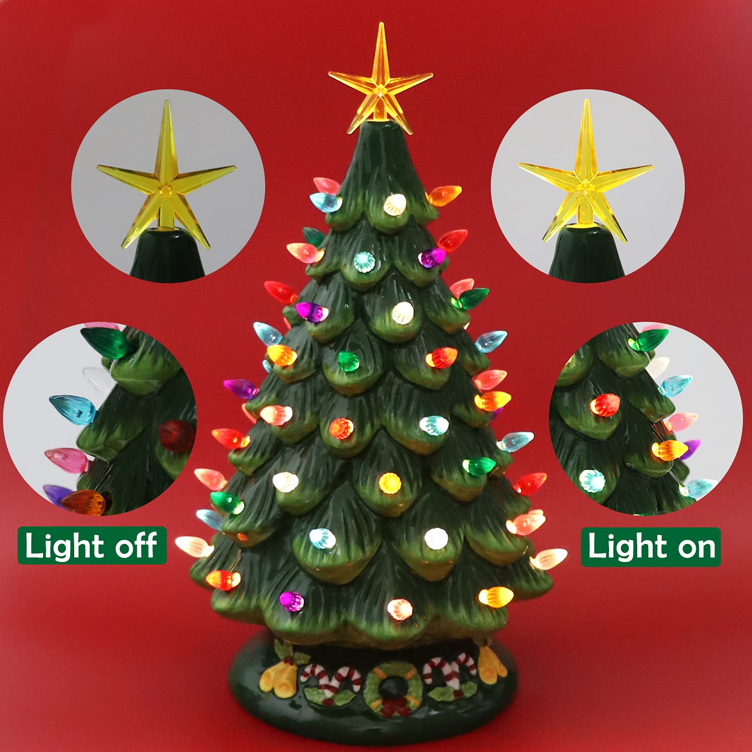 Weihnachtsbaumbirnen Aus Keramik, 90 Stück Ersatzb Produktbild-Vorschau 5