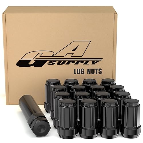 Vista 22 de GAsupply Tuercas de llanta de 12 x 1.5 pulgadas, tuercas de afinador de bellota cromadas de extremo cerrado, 1.38 pulgadas de alto, asiento cónico