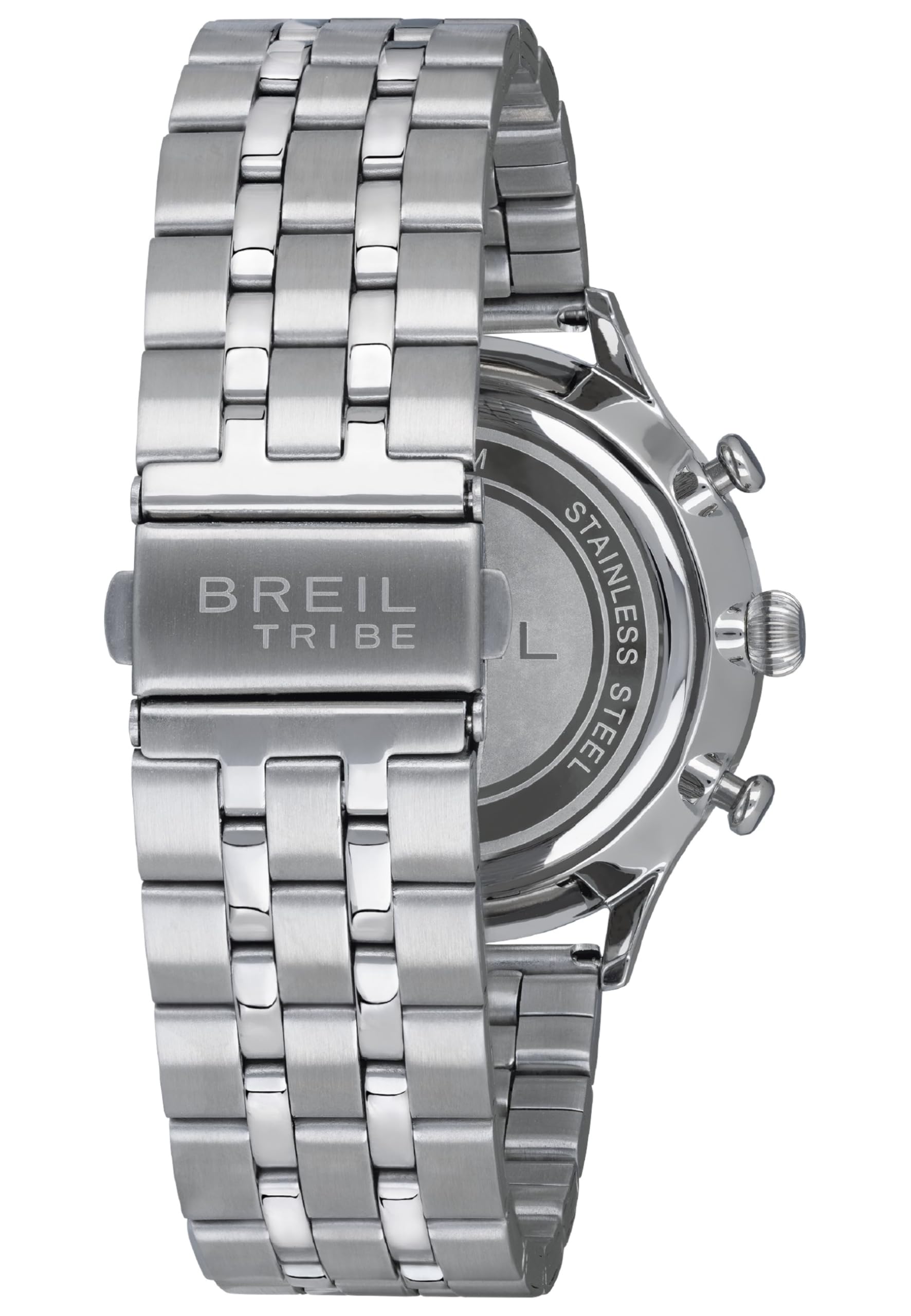 Breil, Collezione Classy, Orologio da Uomo, Cronografo in Acciaio Inox, Movimento PE902 SUNON, Chiusura Déployante con Pulsanti, Cassa da 42 mm, Impermeabile, Lunghezza Regolabile 15,5-21 cm | Collezione CLASSY, Movimento Quarzo Analogico, Resistente all'