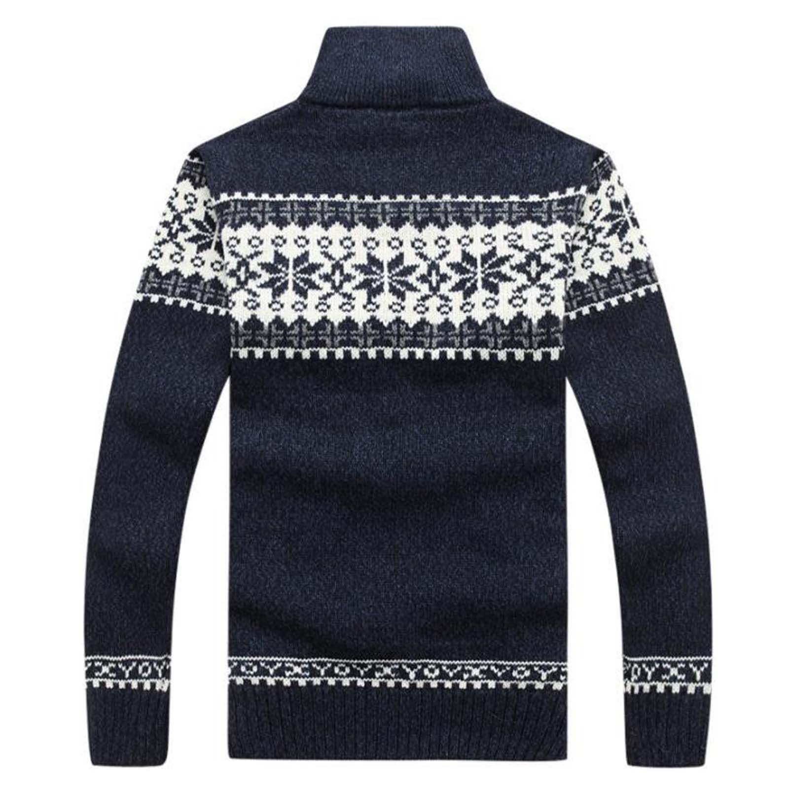 Generisch Maglione natalizio da uomo e da donna, alla moda, casual, personalità, Natale, stampato, coppia, maglione, cappotto (beige, L)