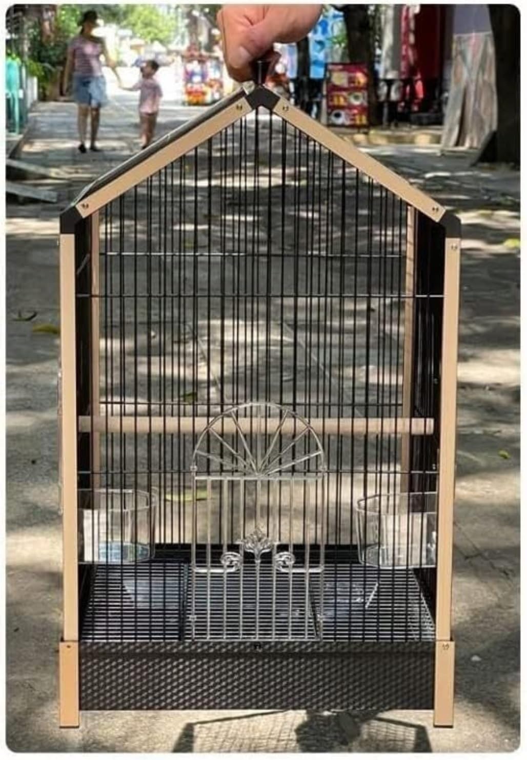 Birdcage Wrought Iron Birdcages Portable Metal Bird Carriers Luxury Bird Cage House Carrier for Small Sized Bird Bird Flight Cage