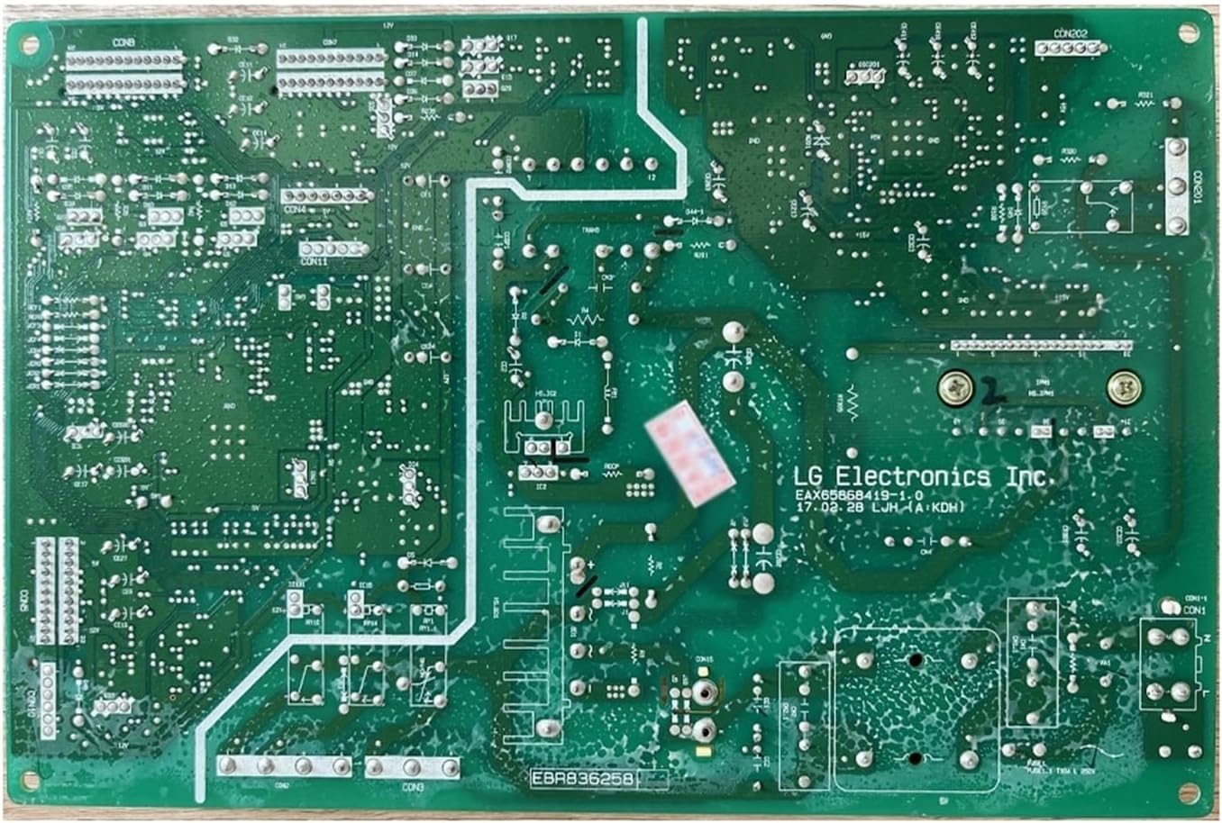Refrigerator Motherboard, PCB Control Card, Model Number EBR83625844, Compatibility For Brand LG