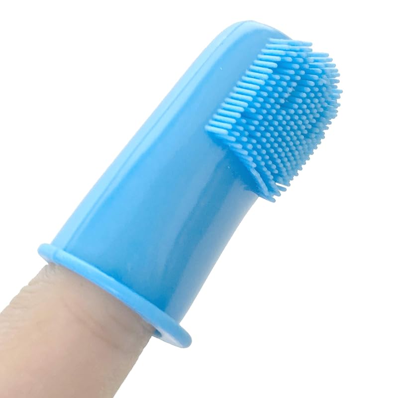 Escova de Dente de Dedo para Cães e Gatos Pet Republique, Silicone Macio, Pacote com 3