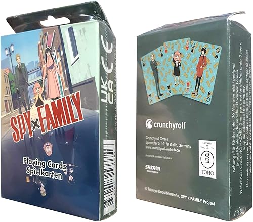 Miniatura 2 de Crunchyroll - Spy x Family - 52 Playing Cards - Poker Card Game Deck Playing Cards - Original & Licensed