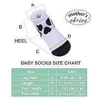 Vista 5 de Mother's Choice Calcetines de algodón orgánico para bebés de 0 a 6 meses, 12 pares de calcetines suaves para bebés, calcetines suaves hasta