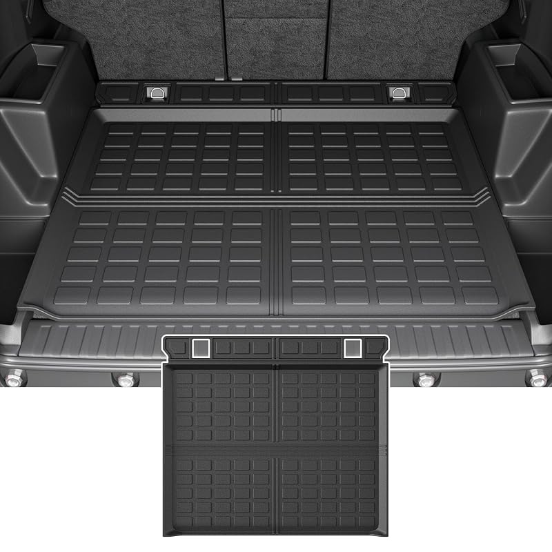 Forro de porta-malas em TPE powoq compatível com Toyota 4Runner 2010 a 2024, 5 lugares, sem bandeja deslizante