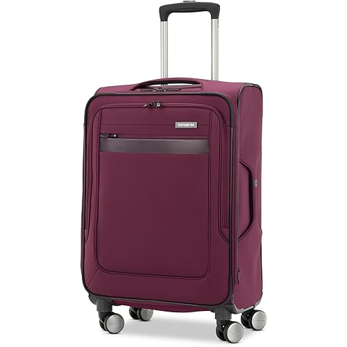 Samsonite Ascella 3.0 Softside Expandable Luggage with Spinner Wheels, CO EXP Spinner, Light Plum
