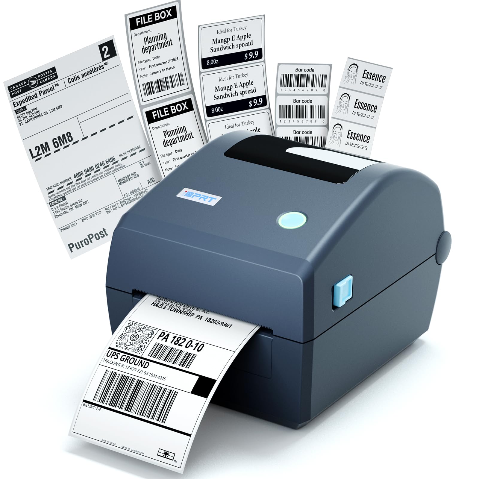 Photo 1 of iDPRT Industrial High-Speed Thermal Printer - 6IPS, 203 DPI, for Large Warehouses & Logistics, USB/Ethernet, Supports 4.25" Wide Labels, Perfect for Barcode Shipping & Receipts