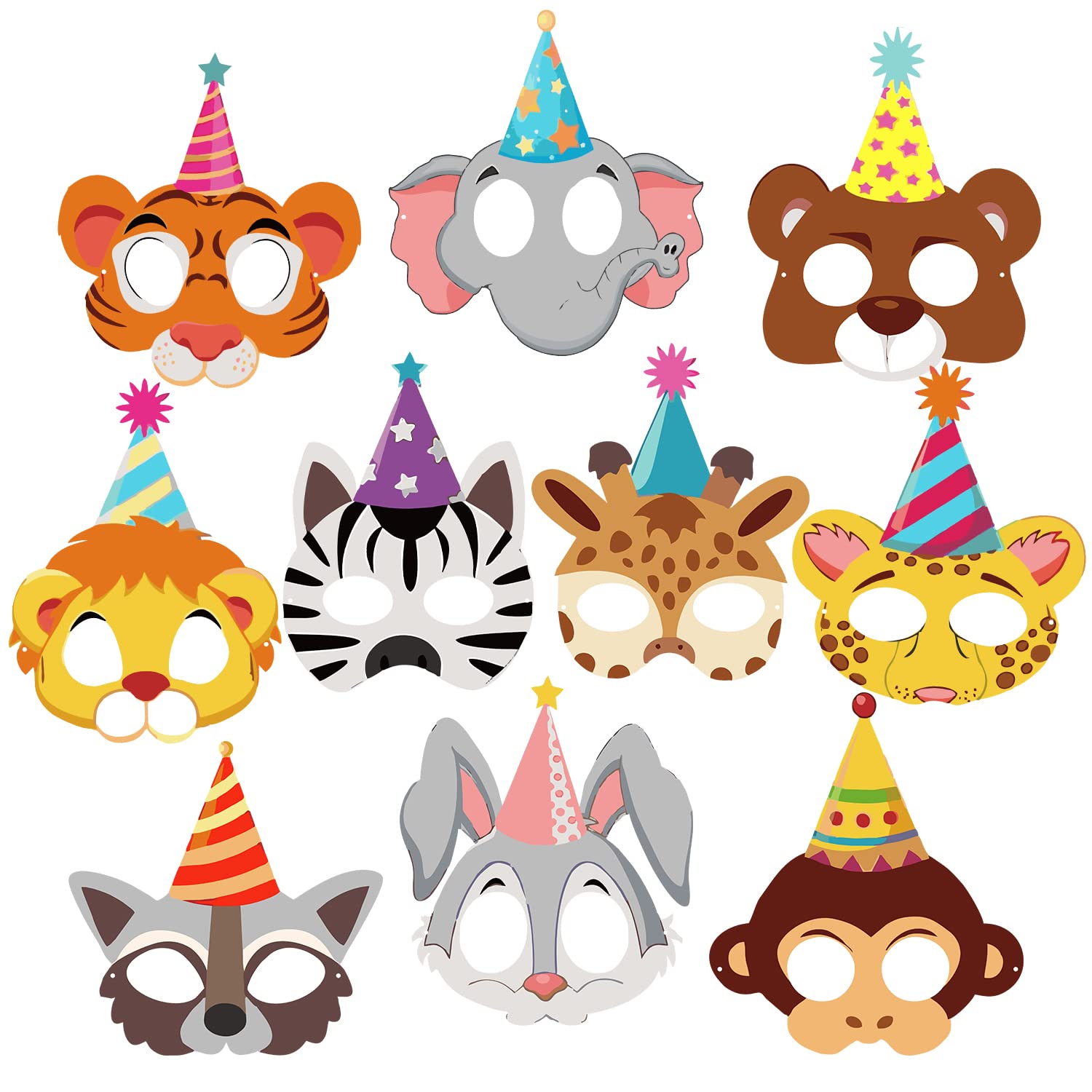 ZYOZIQUE 10 Piece Animal Masks Animal Happy Birthday Party Decoration 10 Pcs Animal Eye mask Jungle Birthday Theme Decoration,Jungle/Safari Themes Party Favors Kids 1st Birthday Decoration (B0BYK3YQ9C) Amazon Price History, Amazon Price Tracker