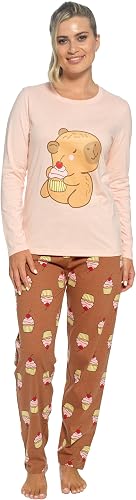Set pigiama da donna in jersey di cotone - pigiama donna intero