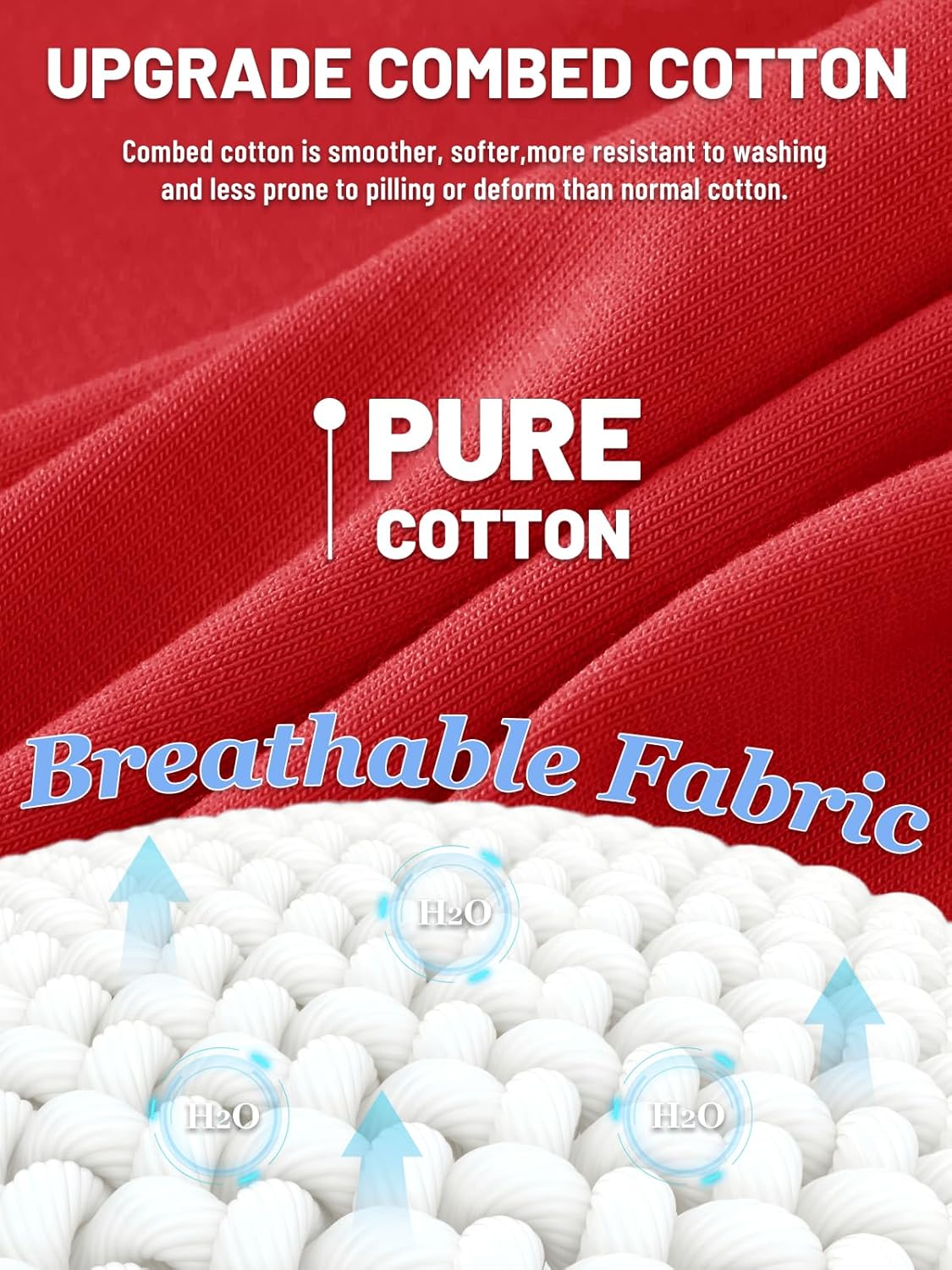 MAGNIVIT Men's Shirts Long Sleeve Cotton T-Shirt Crew Neck Midweight Tees Classic Basic Casual Tops Plain Soft Shirt - Image 5