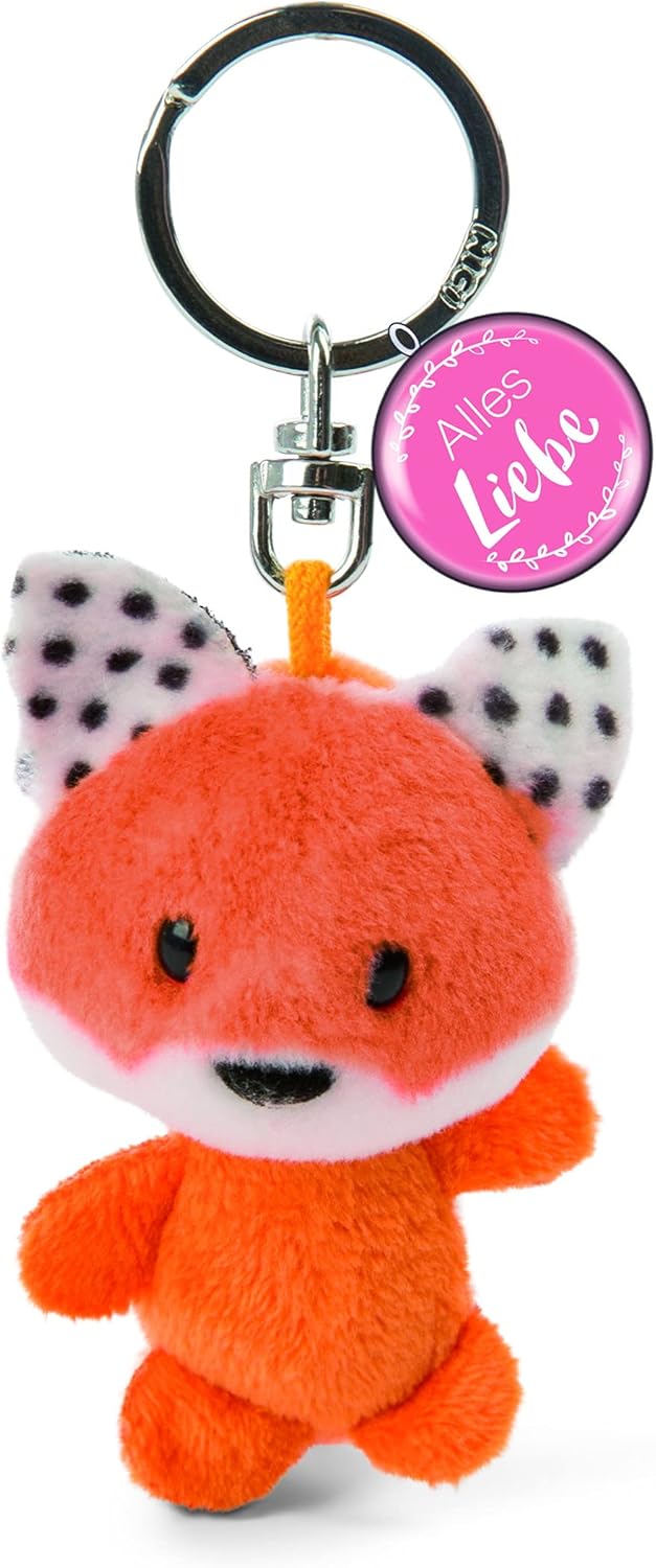 NICI 47532 Key Ring Fox Plush 7 cm Alles Gute at Amazon Women’s Clothing store