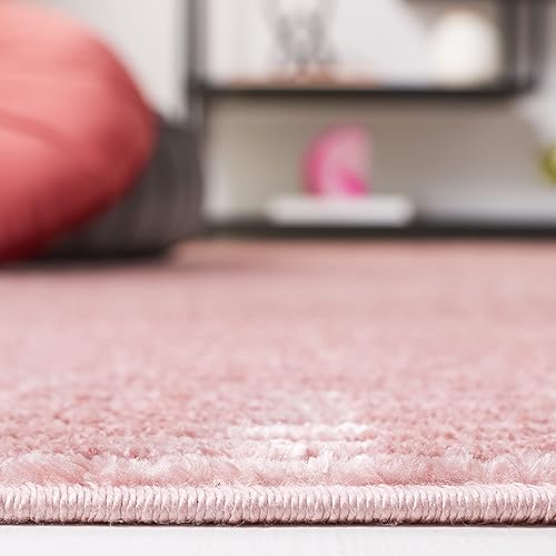 Miniatura 3 de Safavieh Vision Collection VSN102U - Alfombra redonda de 6 pies y 7 pulgadas color rosa moderna contemporánea sólida no desprende pelusa para