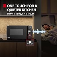 Vista 5 de TOSHIBA Horno microondas pequeño con 11 niveles de potencia, ChefDefrost, sonido de encendido/apagado y modo Eco, 0.7 pies cúbicos / 700 W