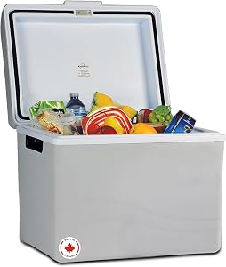 Koolatron 12V Iceless Cooler & Warmer – Portable Electric Cooler for Car, Truck, Camper, Boat, Hard Sided Mini Fridge for Camping, Picnic, Travel, Lunch, Food, Drinks, Bedroom, Office, Dorm, 45 Qt