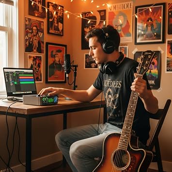 iCON Cube 4 Nano S Audio Interface for PC/Mac, 24Bit/192kHz USB Recording Interface with OTG Streaming, 60dB Mic Preamp & TFT Meter Display for Creators & Musicians