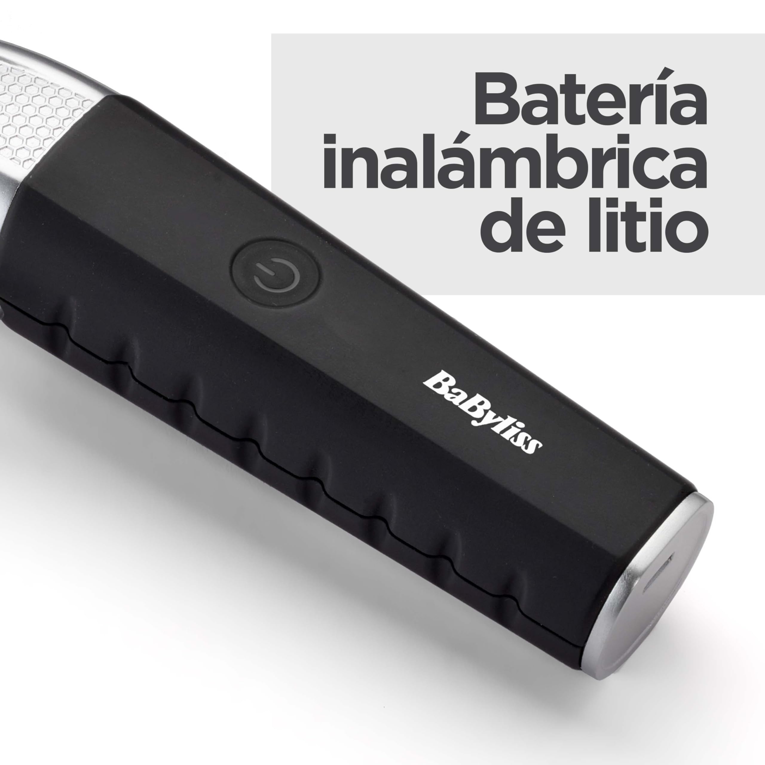 BaByliss Cortapelos Lithium Power, Inalámbrico, Batería de litio, Carga rápida, Cuchillas de acero japonés