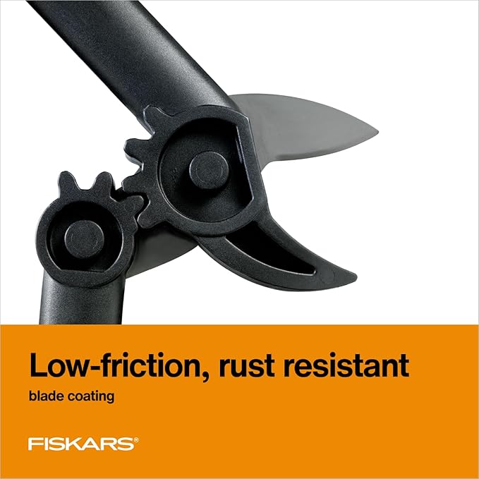 The Fiskars 15" PowerGear Super Pruner/Garden Lopper is a versatile tool designed for trimming and cutting tasks in the garden. It features a sharp, precision-ground steel blade that is ideal for cutting through branches and other tough materials. The pruner/lopper is capable of cutting branches up to 1.5 inches in diameter, making it suitable for a variety of pruning and trimming needs in the garden.