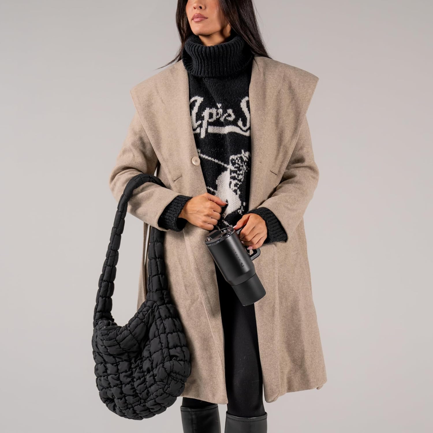 HydroJug Coffee Traveler 20 oz - Leak-Resistant, Ceramic-Lined Insulated Travel Coffee Mug for Hot or Cold Drinks with Flip Lid & Handle, Dishwasher Safe Coffee Tumbler, Black - Image 6