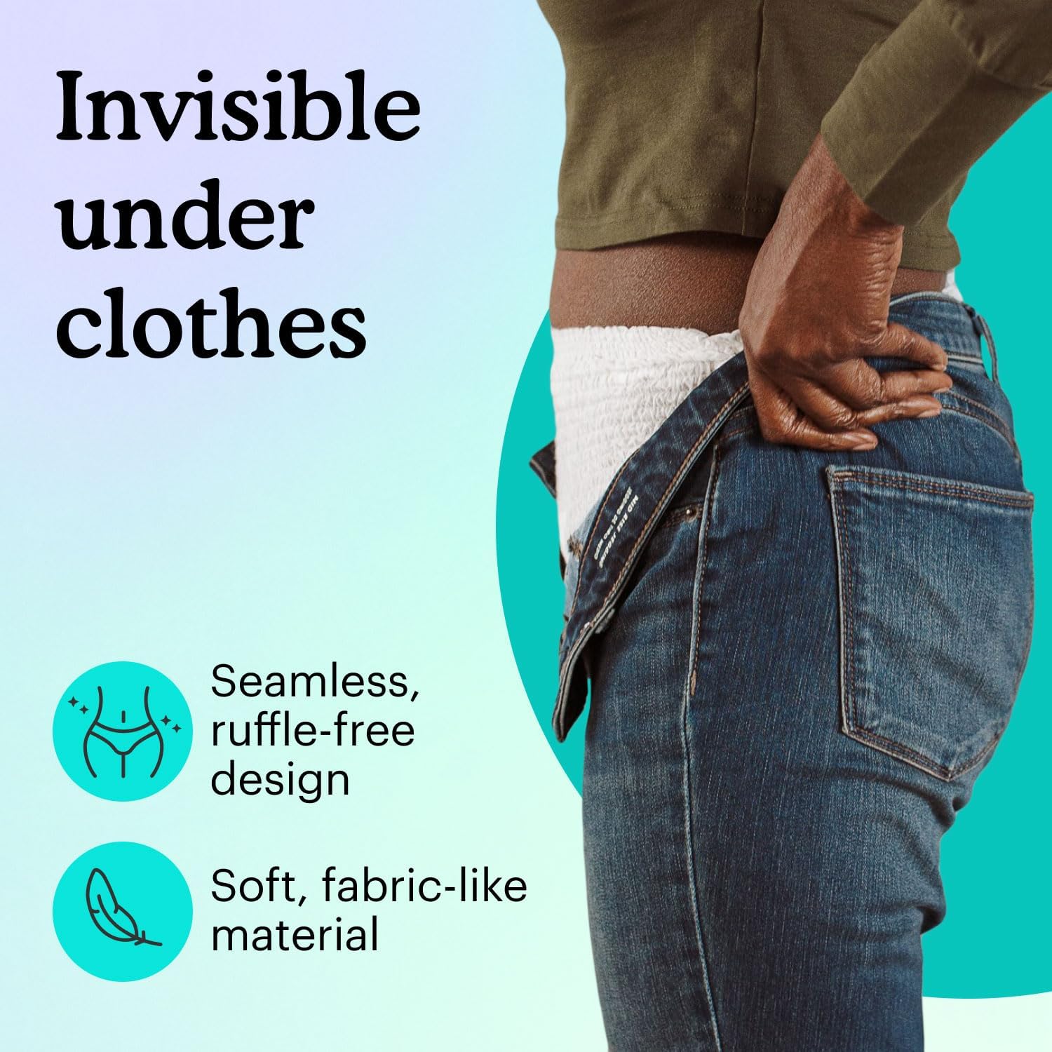 Because Overnight Absorbency Pull Ups - Adult Disposable Incontinence Underwear, Extra Absorbent Nighttime Briefs for Men and Women, White, Large, 20 Count