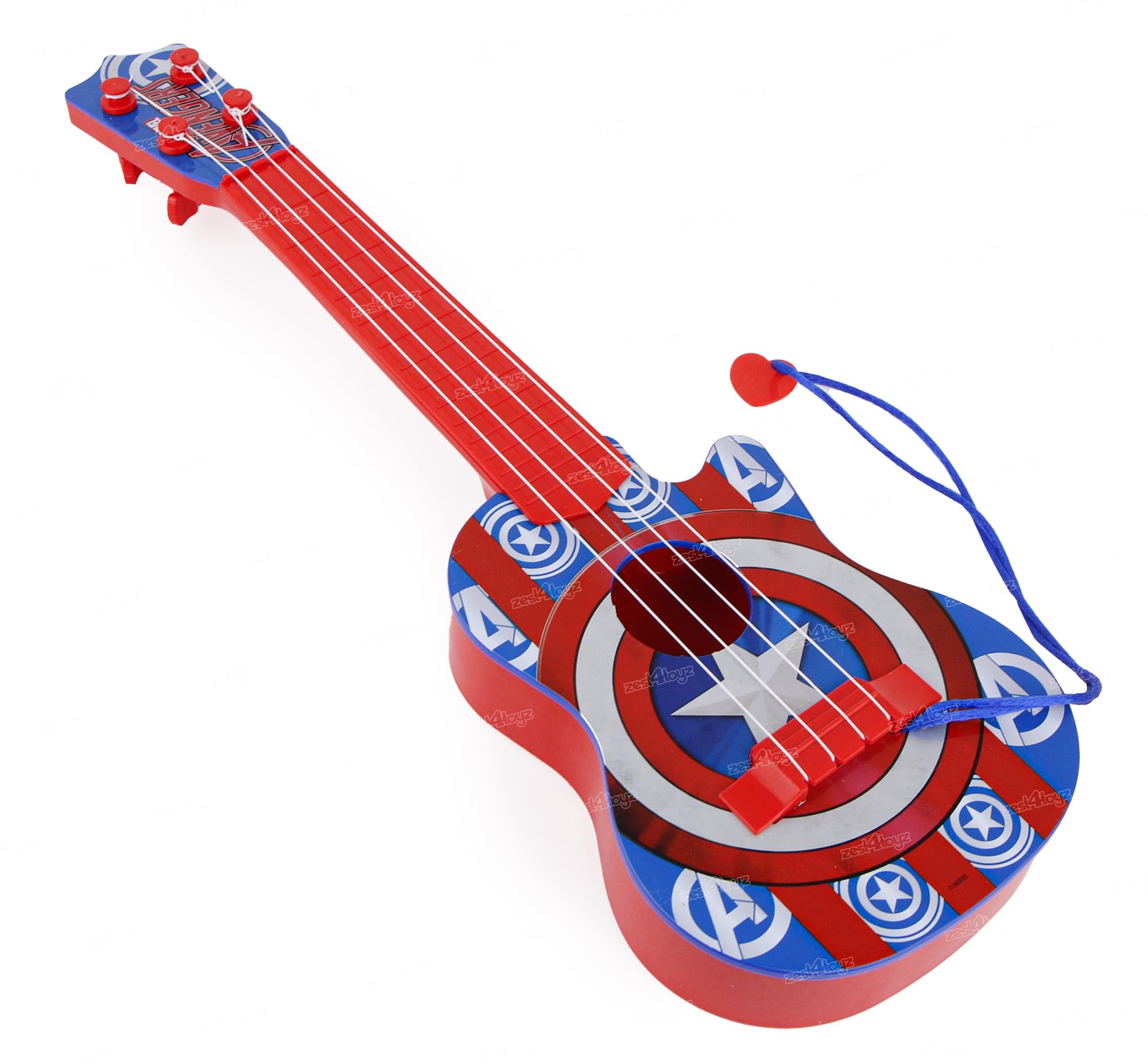 Zest 4 Toyz Musical Guitar Toy 4 Stringed Pretend & Play Rockstar for Kids Boys Girls Ages 3+ Blue (B0D4Z2H8TL) Amazon Price History, Amazon Price Tracker