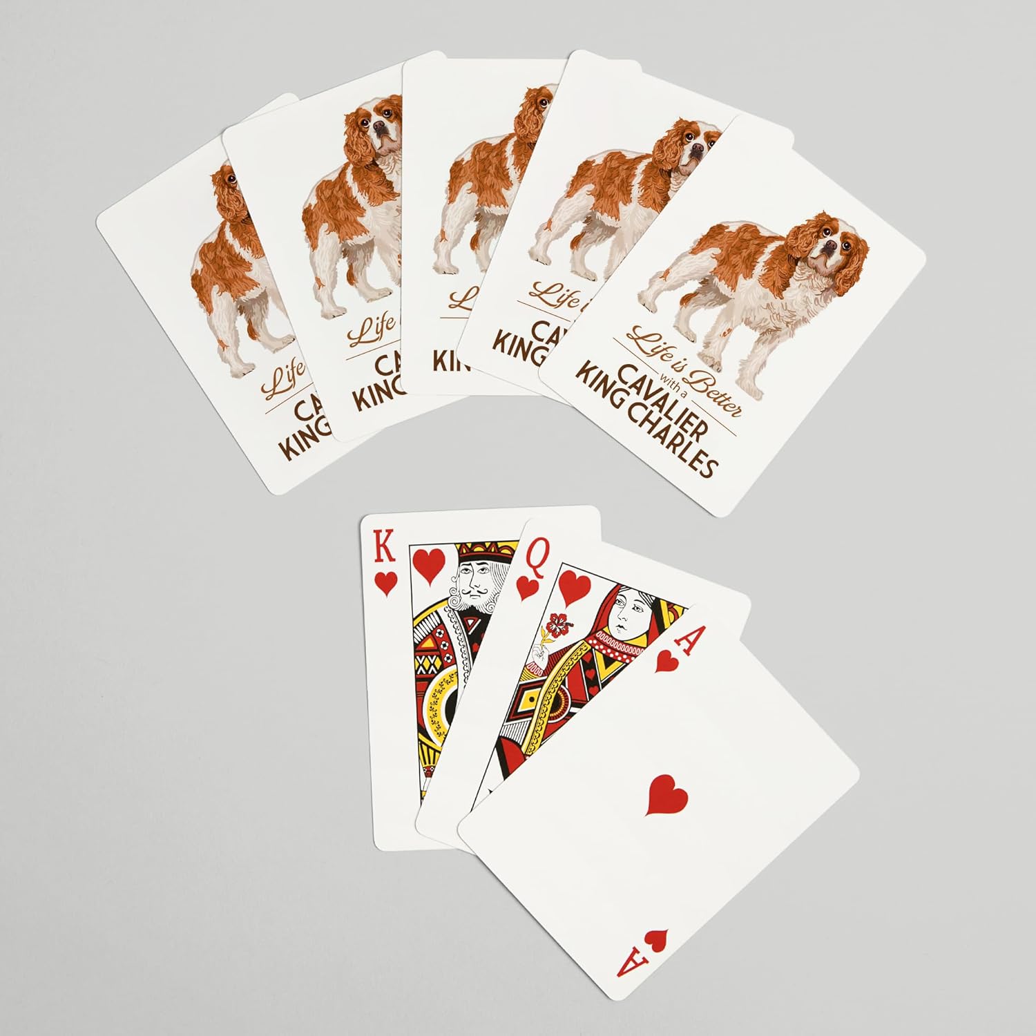 Lantern Press Cavalier King Charles, Life is Better, 52 Playing Cards for Adults, Poker Size Card Deck