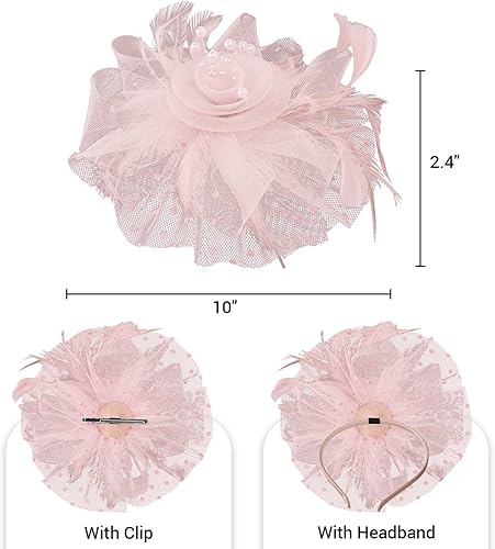 Miniatura 7 de Amazer Fascinators for Women Tea Party, Fascinator Headband for Women Tea Party Hats, Kentucky Derby Hats for Women Girl