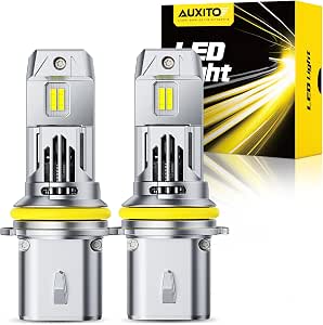 AUXITO 9007 HB5 LED Headlight Bulbs - 80,000LM High/Low Beam Kit, 6000K White, 2-Year Warranty