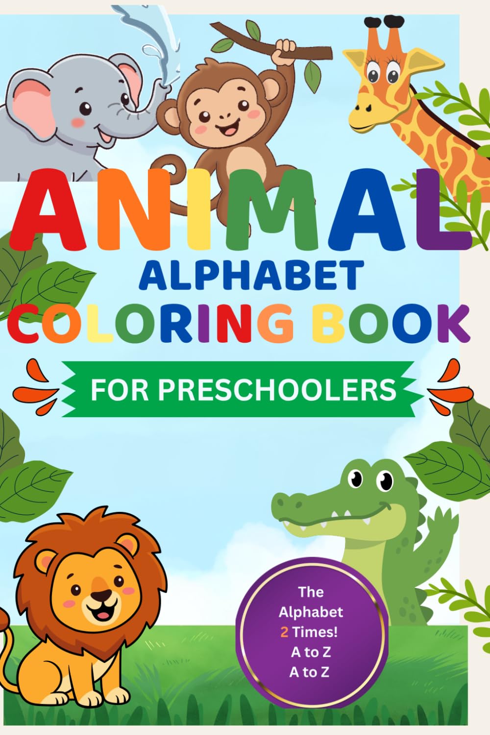 Animal Alphabet Coloring Book for Preschoolers
