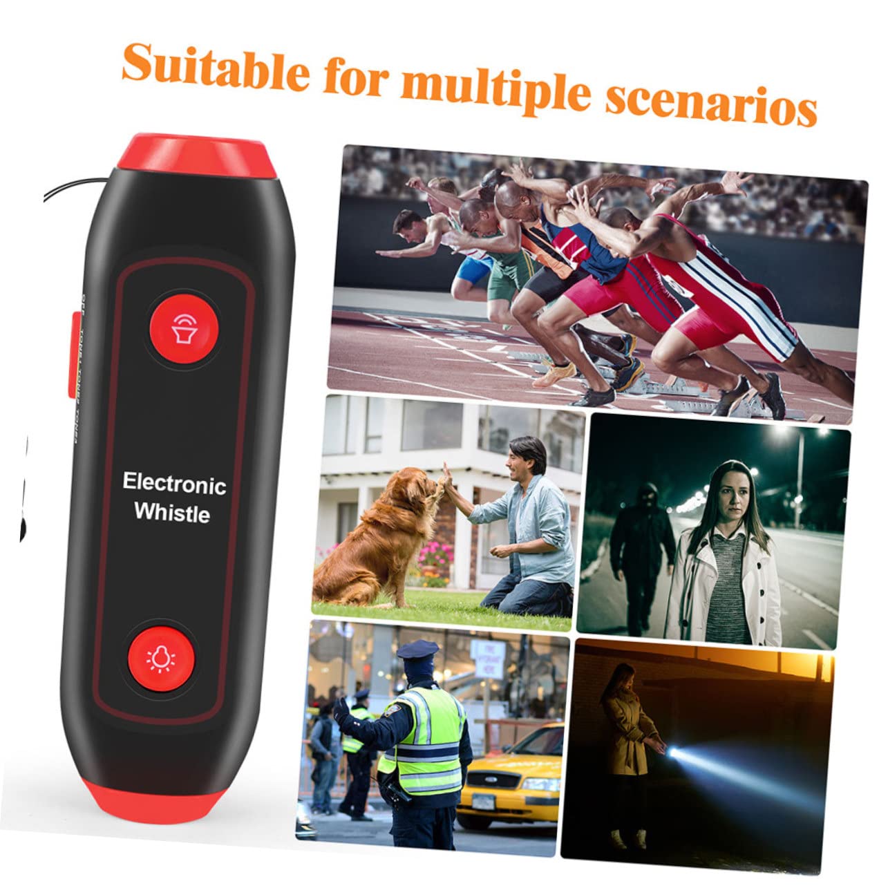 VANZACK 3 Fischietti Elettronici Fischio Forte Suono Fischio degli Allenatori con Cordino Fischio Giocattolo per Animali Domestici Fischio da Calcio Fischio da Pallavolo Fischio da Calcio