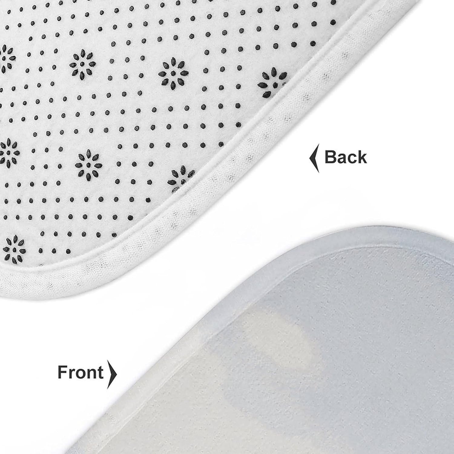 Anti-Skid Floor Mats 3 Piece Set,Cute Cows Printed Coral Fleece Bathroom Mats U-Shaped Contour Mat Toilet Seat Cover for Bathroom, Tub, Shower, Kitchen 19.7"x31.5"