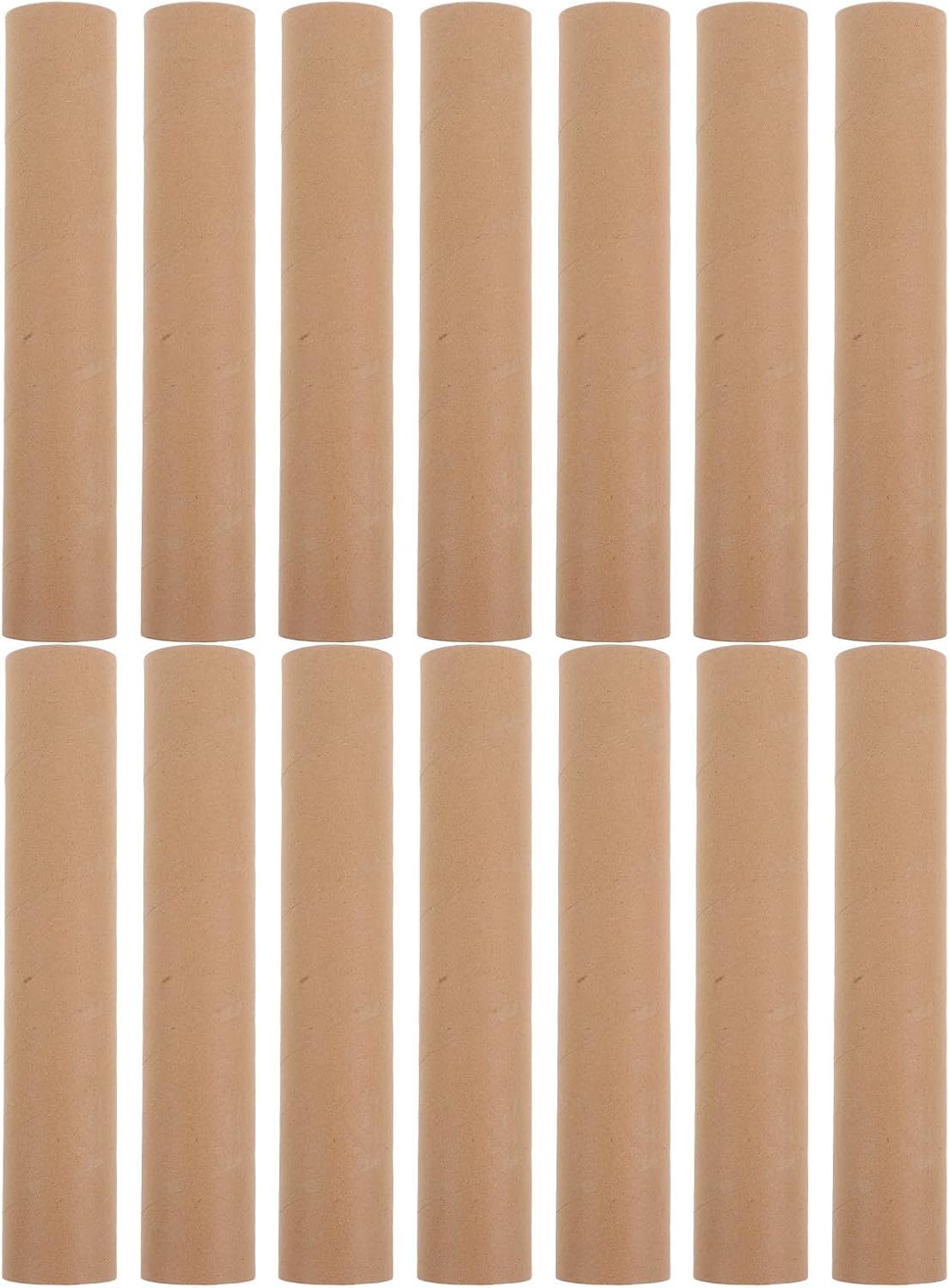 12 Pack Brown Kraft Paper Poster Mailing Tube with Caps