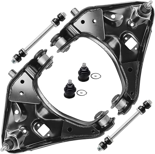 Miniatura 158 de Detroit Axle - Kit de brazos de control AWD para cargador Chrysler 300 Dodge Challenger Magnum, 2 brazos de control superiores delanteros con rótula