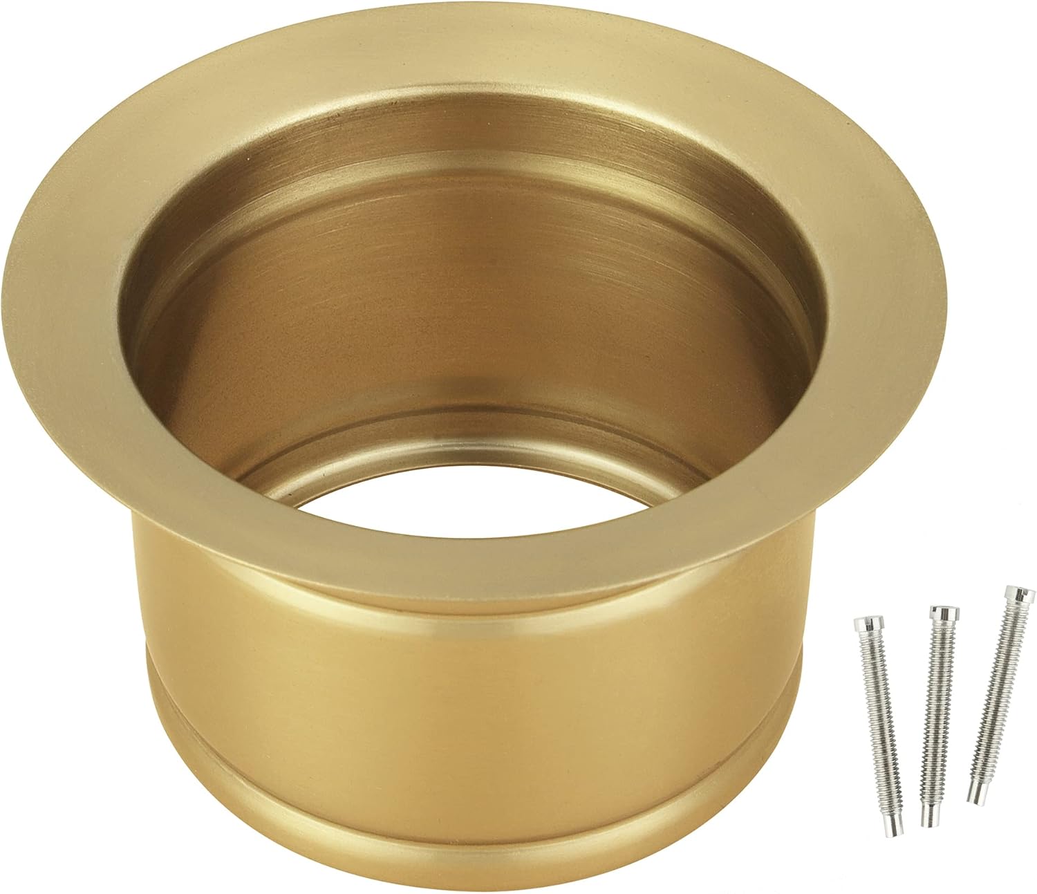 Extended Garbage Disposal Flange for Kitchen Sink,Deep Sink Flange Fit for US Standard Sink Drain Hole,Gold Color