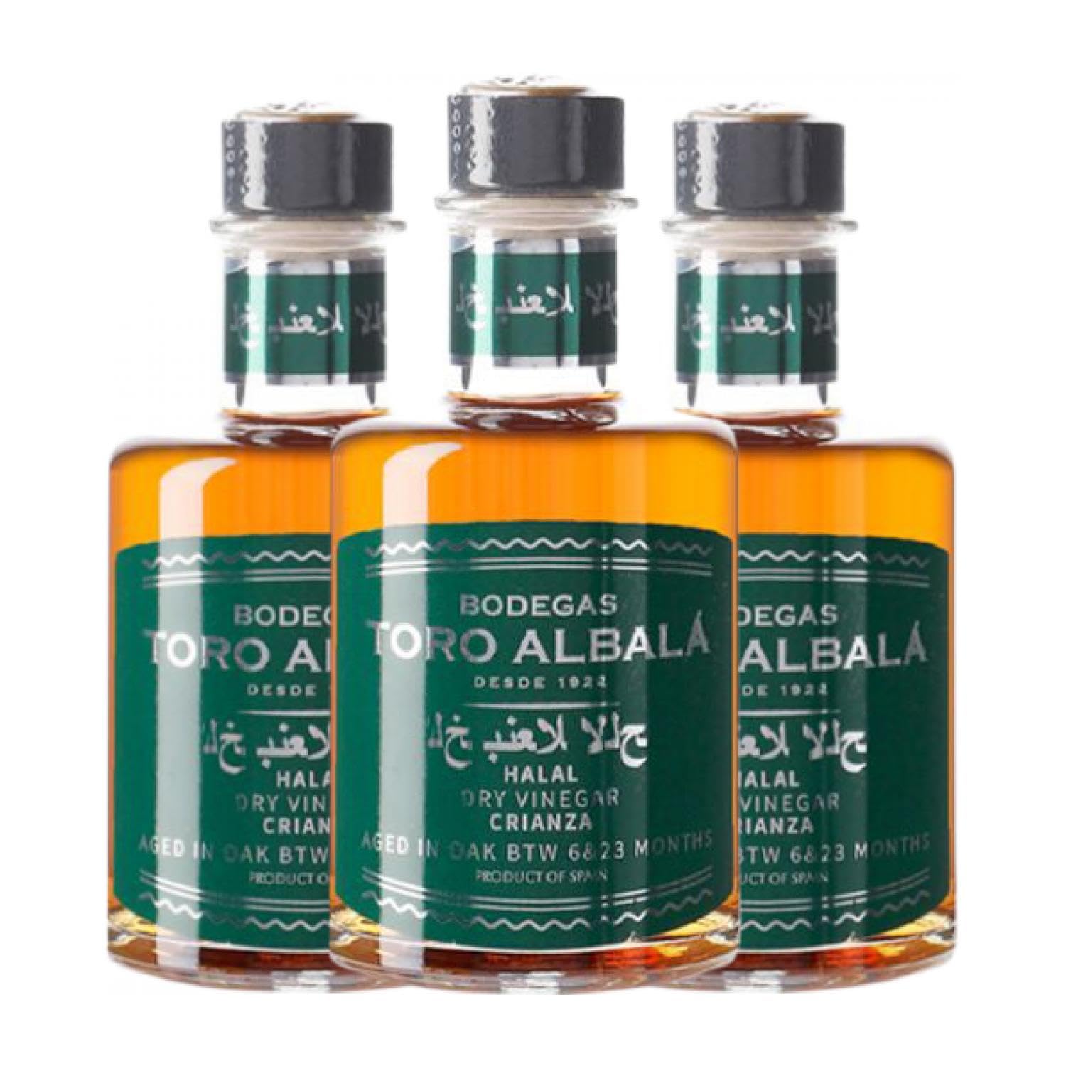 Vinagre Toro Albalá Halal Seco Montilla-Moriles Crianza Botellín 20 cl (Caja de 3 Botellín de 20 cl)