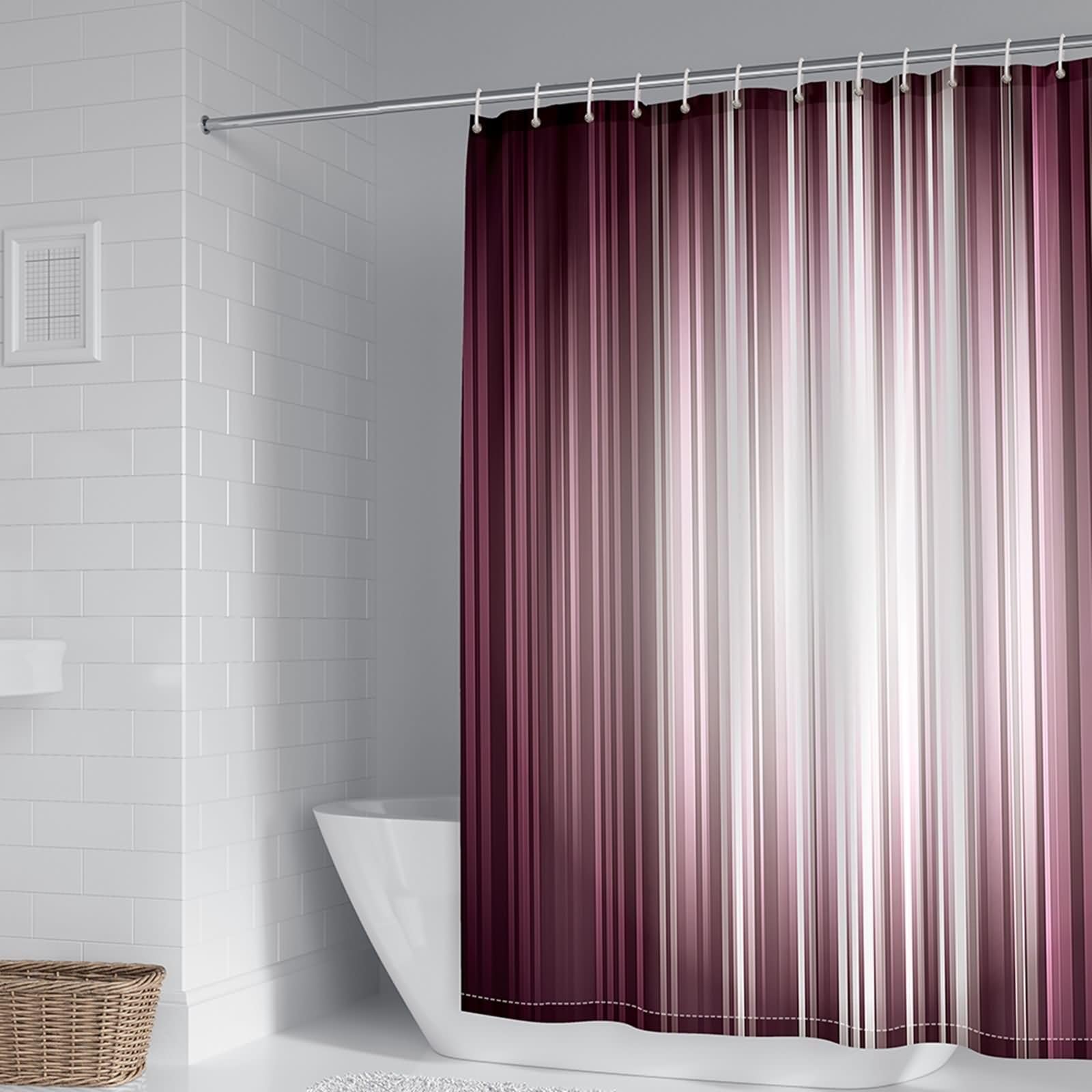 Rideau de douche lavable de 150x200cm idéal pour rafraîchir une salle de bain familiale
