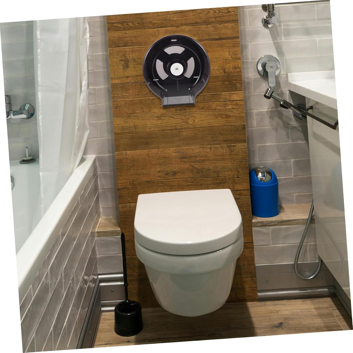 Wall Mount Toilet Paper Holder Design Easy Installation Minimalist Style for Bathroom and Kitchen Sturdy Toilet Paper Storage Dispenser