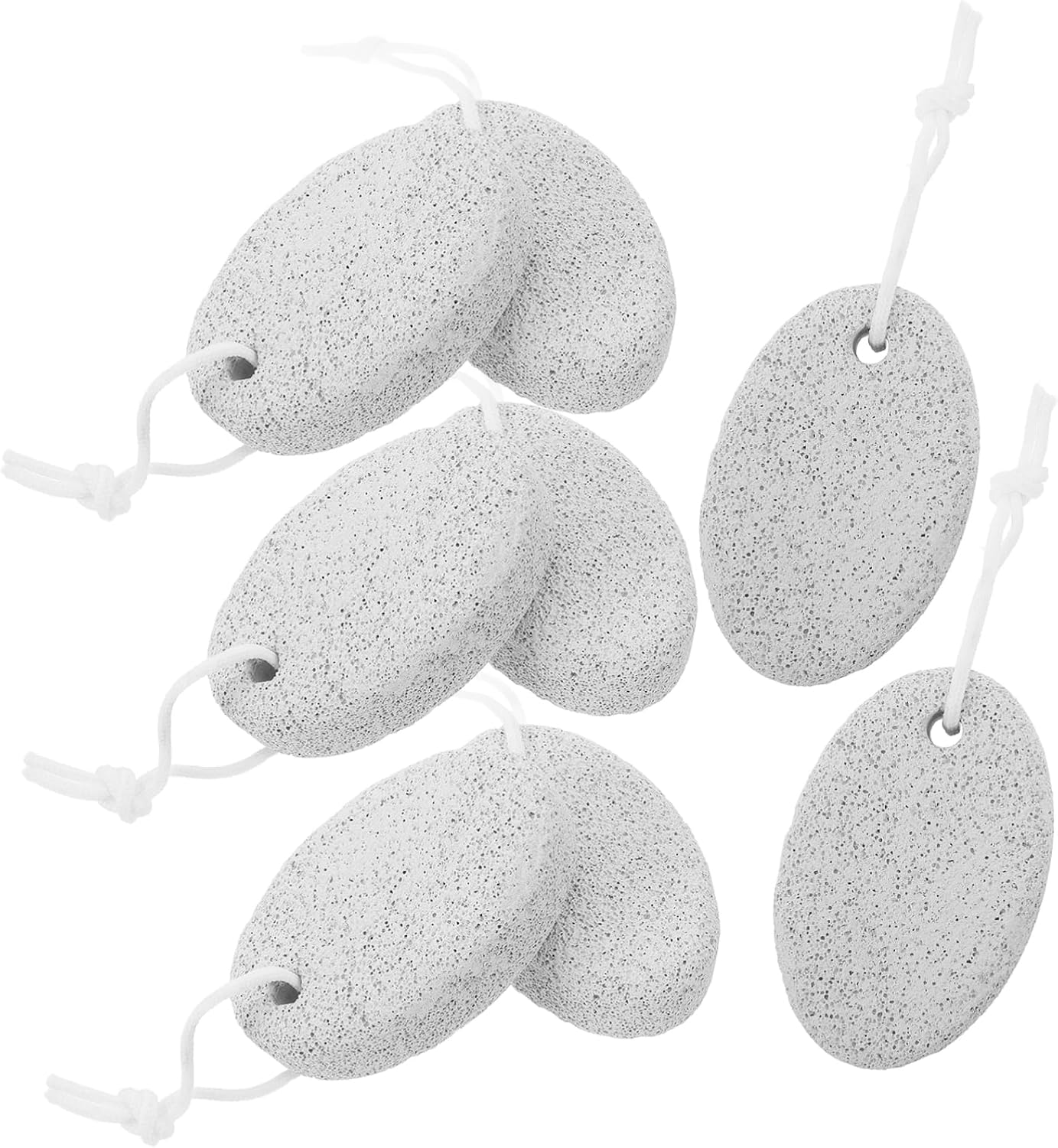 Garneck 8pcs Portable Oval Pumice Stones Foot Grinding Tool for Callus Removal Dead Skin Remover Pedicure Supplies Lightweight Foot Care Scrubber for Smooth Heels and Hands