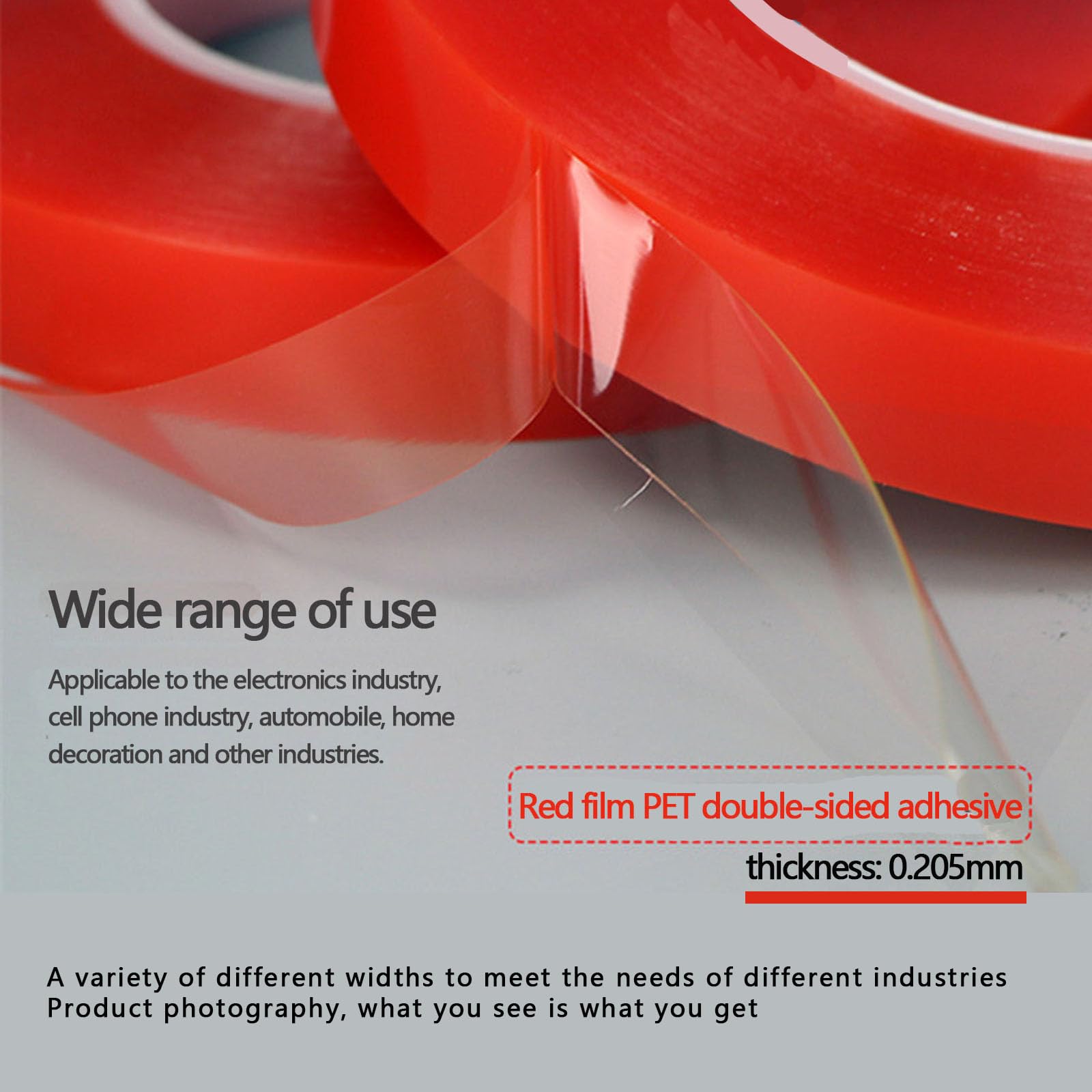 50mx80mm Nastro Biadesivo Extra Forte Nastro di Montaggio Impermeabile Resistente alte Temperature Trasparente Riutilizzabile per Tappeti, Poster Fotografici, Interni ed Estern