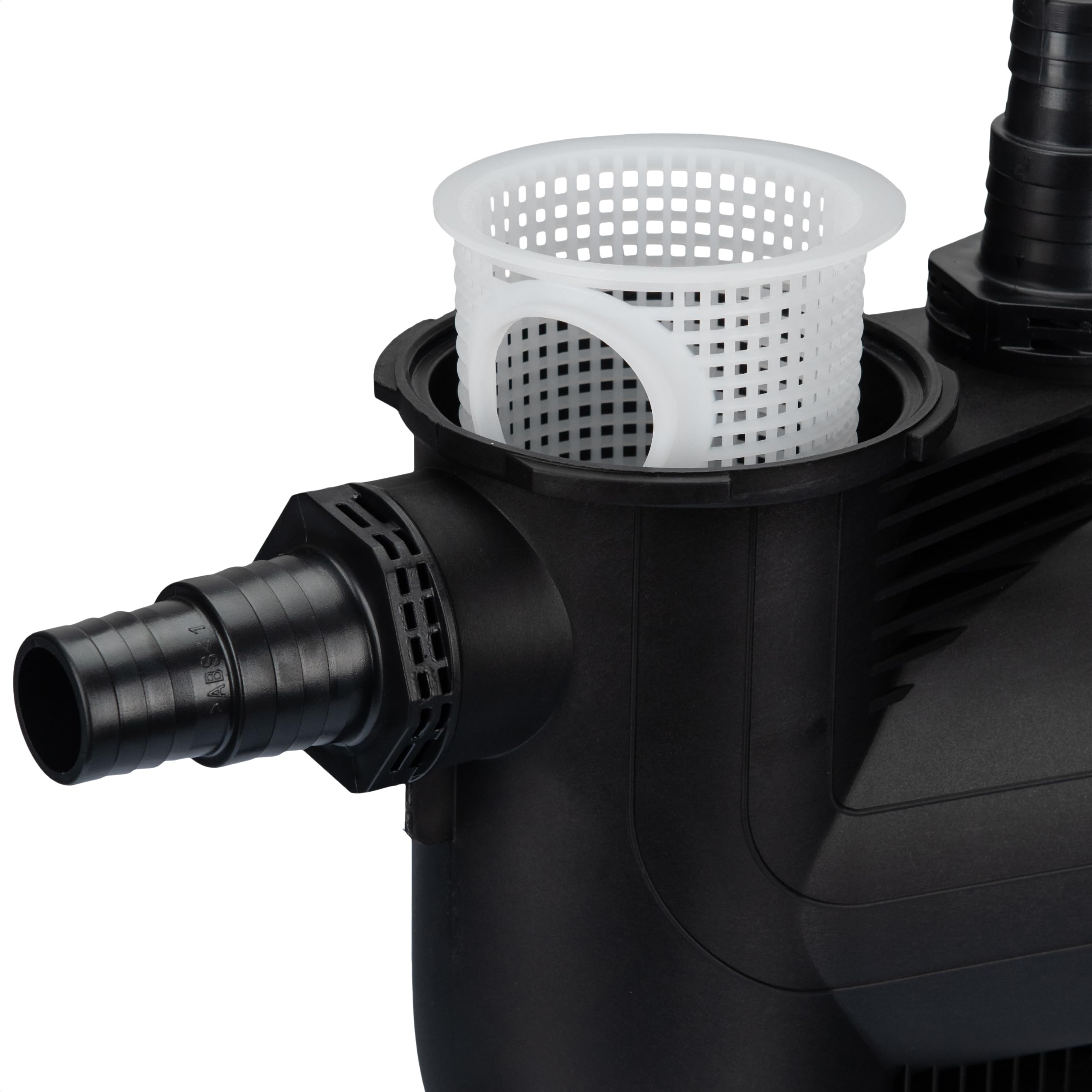 COIL Pompa per piscina, pompa filtro, autoadescante, pompa di circolazione, capacità: 8000 l/h, altezza massima di mandata 8,5 m, prefiltro: 300 W, motore silenzioso: 73 dB, IPX5, 230 V/50 Hz