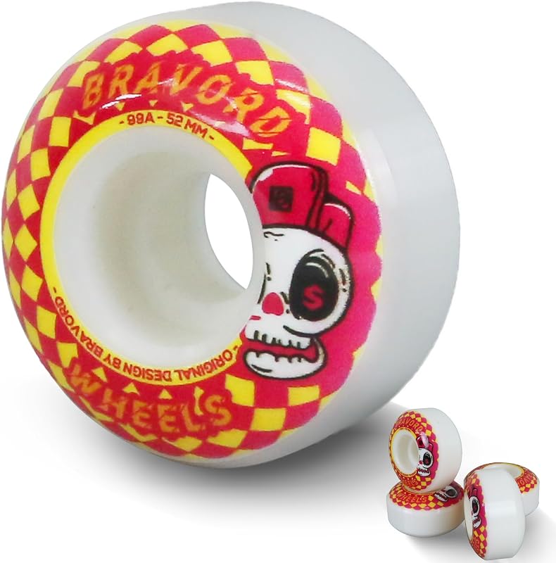 Skateboard Wheels 52mm 99A Skateboard Wheel for Trick Street | Pack of 4