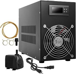 16Gal Aquarium Water Chiller, 60L Fish Tank Chiller with Pump, Fish Tank Cooler -58-230℉ Temp Adjustable (60L/15.85Gal)