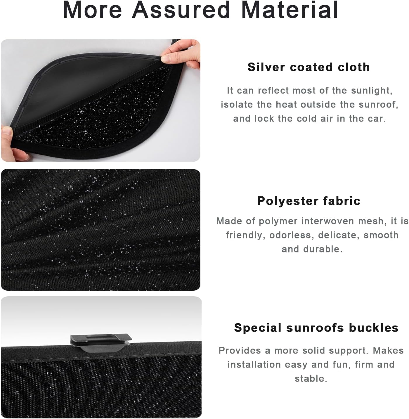 Sunshade Roof Compatible with Audi Q5 2009-2017 SUV, One-Piece Foldable Glass Roof Shade with Storage Bag, Heat Insulation Sun Protection Sunroof Shade